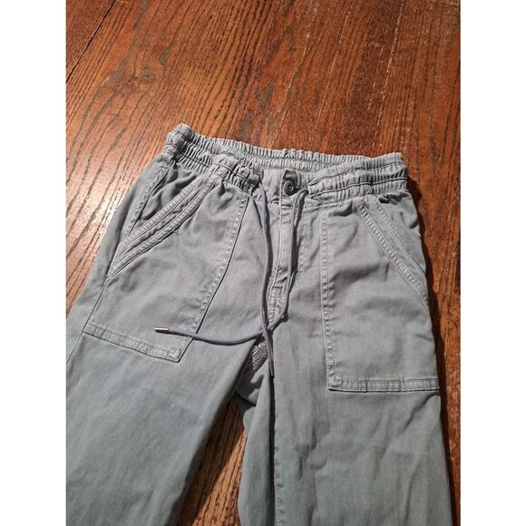 American Eagle Stretch Women’s Pants Sz 2 Gray Jogger Style Drawstring Waist - Picture 3 of 4